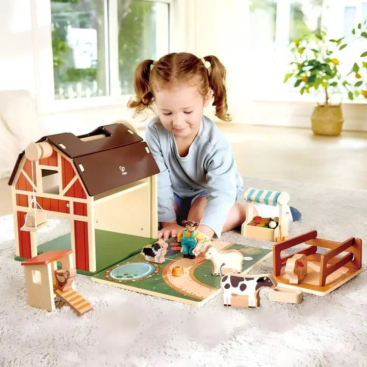 Hape Happy Farm Playset