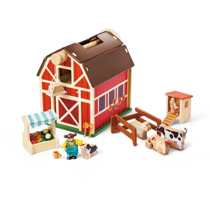 Hape Happy Farm Playset